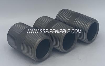 China Anti Rust Black Pipe Nipple   3/4