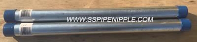 Cina Nipplo galvanizzato caldo pronto NPT del taglio Sch40 1 X18 Astm A53 in vendita