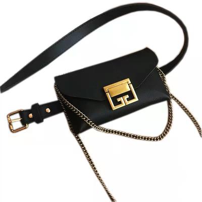 China New Fashion Design Cartera Cross - Body Bags Snake Pocket Durable With Chains Fanny Pack For Women for sale