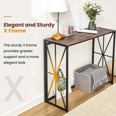 China Industrial Console Sofa Table For Entrance Living Room Small Wall Table For Hallway Folding TV Entrance Table for sale