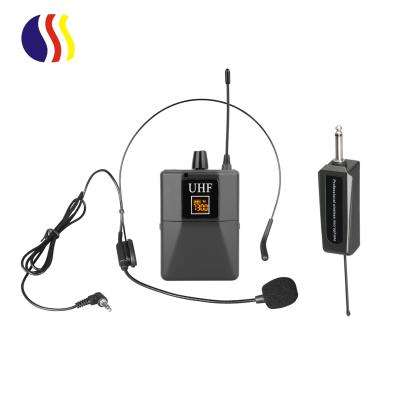 China Wireless Headset Microphone Lavalier UHF Microphone Clip Wireless Lapel Microphone For Camera Smartphone Laptop PC for sale