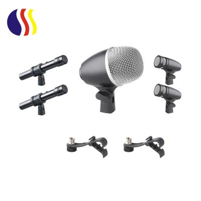 China Wholesale Professional Microphone Drum Cable Microphone Set Five Group Musical Instrument Microphone for sale