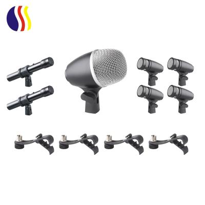 China Wholesale Professional Microphone Drum Cable Microphone Set Seven Group Musical Instrument Microphone for sale