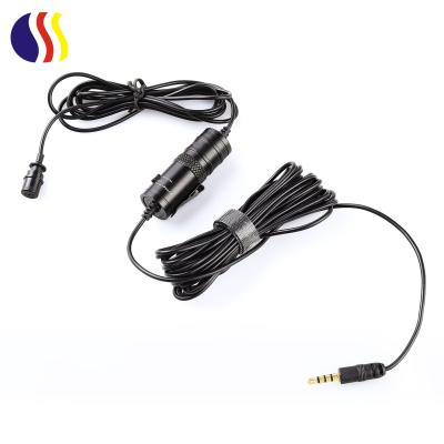 China High Quality MICROPHONE Lapel RECORDING Mic Microphones Mobile Cable Microphone for sale