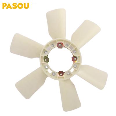 China Engine Parts PASOU 5-136620-012-0 Auto Blade Z480-104-136-6 6 4HE1 Engine Fan For ISUZU NPR Truck Spare Parts for sale