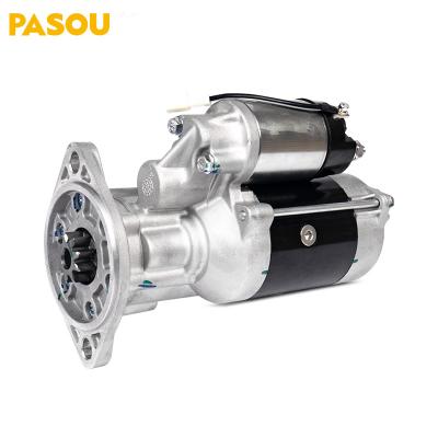 China PASOU QDJ13001 Metal Engine Starter For ISUZU NKR55 JMC 1030 4JA1 4JB1 Diesel Engine for sale