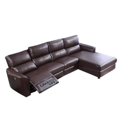 China Modern European Style China Sofa Set Living Room Leather Furniture Extended Leather Sets for sale