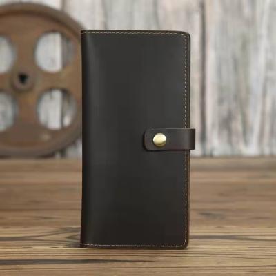 China 2021 Simple Design Anti-theft Minimalist Wallets For Men Genuine Leather Flat Wallet Along With Card Holder for sale