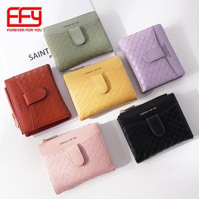 China No Hot Selling Amazon PU Minimalist Leather Wallet For Women Coin Purse for sale