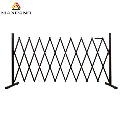 China Portable Multi-application Coffee Color Aluminum And Steel Expanding Folding Parking Barrier for sale