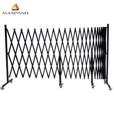 China Easily Assembled Exterior Metal Door Accordion Garage Doors Raising Retractable Fence for sale