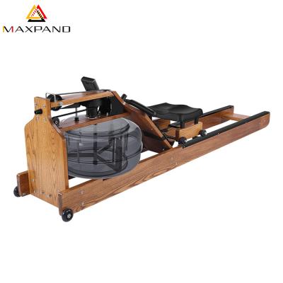 China Ash Wood Frame Workout Equipment Universal High Quality Water Rowing Machine for sale