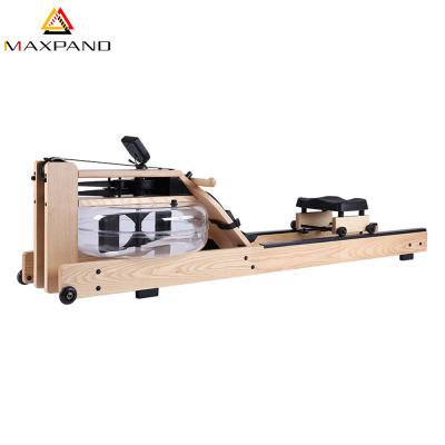 China Universal Wholesale Commercial Water Rower Equipment High Quality Wooden Gym Water Rowing Machine for sale