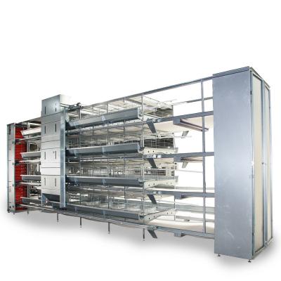 China Easily Install Egg Layer Chicken Cage Battery Poultry Farming 10000 Fully Automatic Chicken Cages System for sale