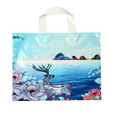 China Recyclable Clothing Store Shopping Bag Gift Packaging Bags Childrens Plastic Bags for sale