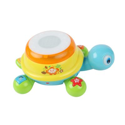 China ABS Customized LED Music Cartoon Plastic Turtle Educational Rattle Toys Baby Music Toys for sale