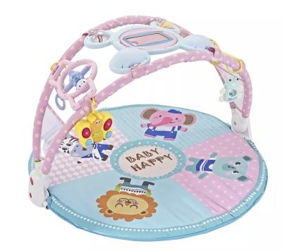 China Multifunctional Soft Newborn Hanging Mat Sleeping Toys Fitness Frame Play Mat Early Education Crawling Musical Baby Blanket for sale