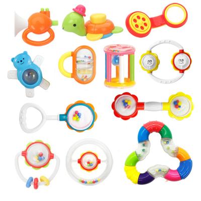 China Newborn Educational Toys STUFFED Baby Rattle Hand Bell Toy Shaker Cartoon Funny Animal Plastic Children ABS for sale