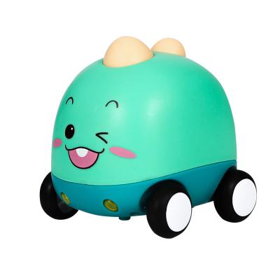 China ABS+TPR Rub Powered Car Animal Push And Go Car Toys With Lights And Music Set Toys Baby Developmental Activity Toys for sale