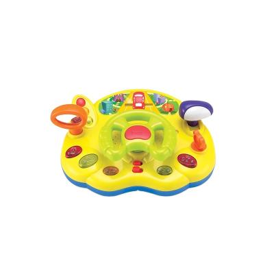 China ABS Cute Children Plastic Toy With Steering Wheel Lightweight And Healthy Toddler Simulation Music Educational Toys for sale