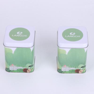 China Gift & Wholesale Square Craft Food Grade Tinplate Metal Tea Gifts Tin Box Packaging for sale