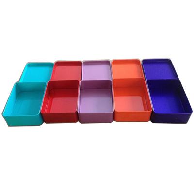 China Custom Rectangular Metal Viable Tin Box Candy Box Logo Storage Wedding Gift Supplies Multicolor for sale