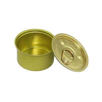 China Empty Food Tin Can Packaging, Easy Open Jar Container Tinplate Lid Food Pull Tin Can Food Grade for sale