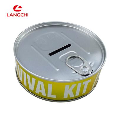 China Self Sealed Round Metal Tin Box For Tin Cans Motor Oil Wholesale OEM Package Food Grade Small With Lid for sale