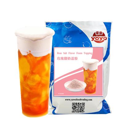 China Natural Rose Salt Flavor Foam Topping Powder Taiwan Product for sale