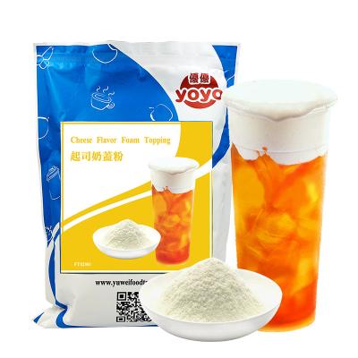 China Natural Cheese Flavor Topping Foam Powder Taiwan For Bubble Tea for sale