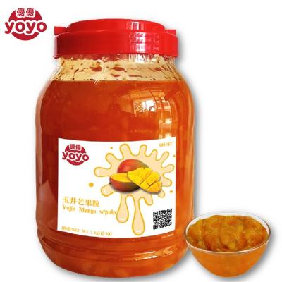 China Bubble Tea Taiwan Product Mango Concentrate Syrup With Pulp Jam Fruit for sale