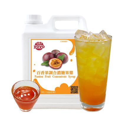 China Natural Fruit Concentrate Syrup Passionflower Passion Fruit Flavor Beverage Taiwan Product for sale