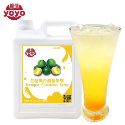 China Natural Fruit Drink Kumquat Aromatic Concentrate Syrup for sale