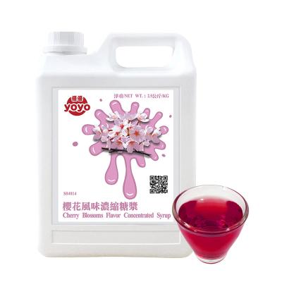 China Bubble Tea Natural Syrup Cherry Blossoms Concentrated Syrup for sale