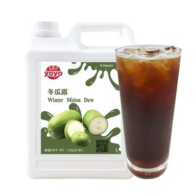 China Sweet Fruit Taste Taiwan Bubble Tea Ingredient Winter Melon Syrup Milk Tea for sale