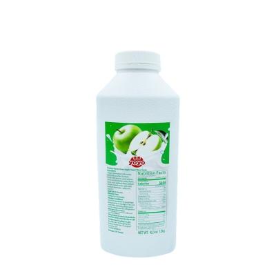 China Natural Yogurt Drink Concentrated Green Syrup Apple Flavor Taiwan for sale