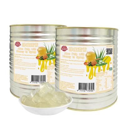 China Taiwan Famous Drinks Aloe Vera Pulp with Honey in Syrup for sale