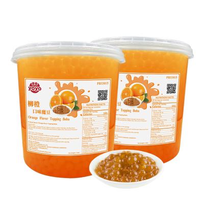 China Famous Taiwan Drinks Beverage Toppings Orange Flavor Popping Boba Taiwan for sale