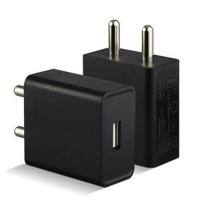 China UniversalÂ   Factory Direct Sale 5V 1A 1.2A Mobile Phone Charger USB Wall Charger India Plug Travel Charger With Single USB Port for sale