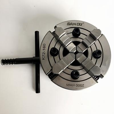 China Independent Lathe Chuck 160mm 4 Jaw Chuck SANOU Brand 4 Jaw Lathe Chuck K72160 Independent at Discount for sale