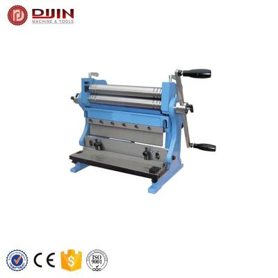 China Factory 1 x 610mm 3 IN 1 Manual Shear Press Brake Slip Roller Shear Bending Roll Machine Combination for sale