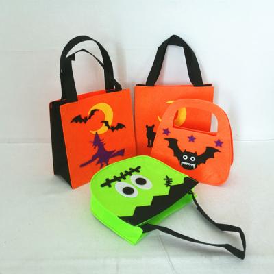 China Other Hot Sale New Design Halloween Trick Kids Eco Friendly Felt Small Gift Tote Bag for sale