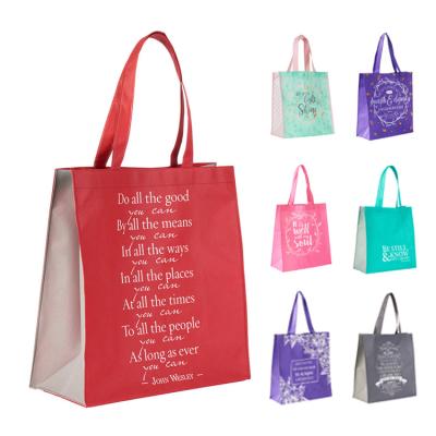 China Recyclable; Who respects the environment; Reusable Custom Printed Promotional Reusable PP Nonwoven Fabric Tote Shopping Bag Environmental Friendly Nonwoven Bag With Logo for sale