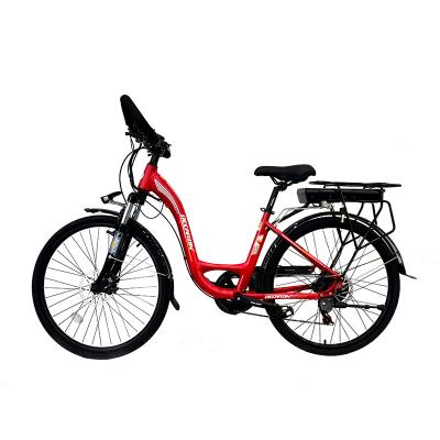 China Aluminum alloy electric bike 48V hub motor drive factory customized rear ebike thickened aluminum frame city electric bicycle for sale