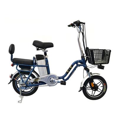 China Waterproof Comfortable Electric E-Bike Single Speed ​​Suspension Seat Bike Aluminum Alloy Motor Sealed Electric Bicycles for sale