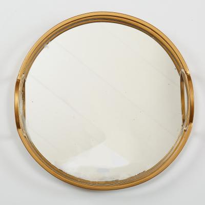 China Art Decor High Quality Wall Mirror Metal Round Frame Cosmetic Living Room Gold Decorative Mirror Wall Mirror for sale