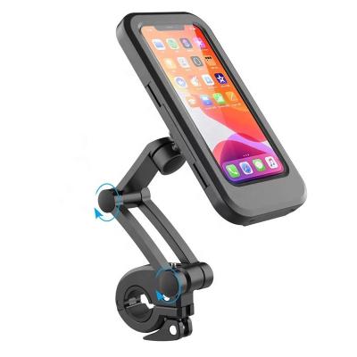 China Adjustable High Quality Waterproof Touch Screen Phone Case Bag Bike Mount Phone Holder for sale