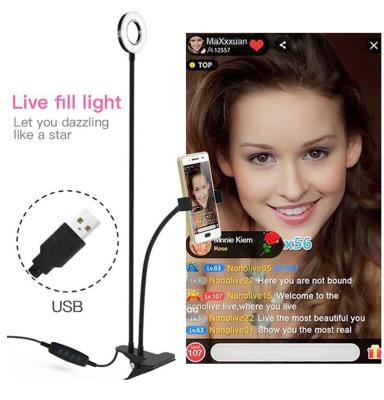 China 3.5 Inch Tiktok Aluminum Alloy Usb Visual Studio Photo Selfie Camera Fill Photographic Lighting RGB Led Ring Light With Tripod Stand for sale