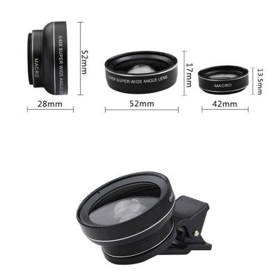 China Photo Mobile Phone Acrylic Glass 4K Wide Angle Lens For Iphone Macro Lens for sale