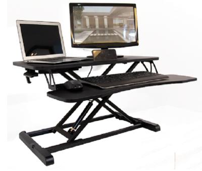 China Foldable Height Sit Stand Up Desk Adjustable Desktop Folding Laptop Table 36